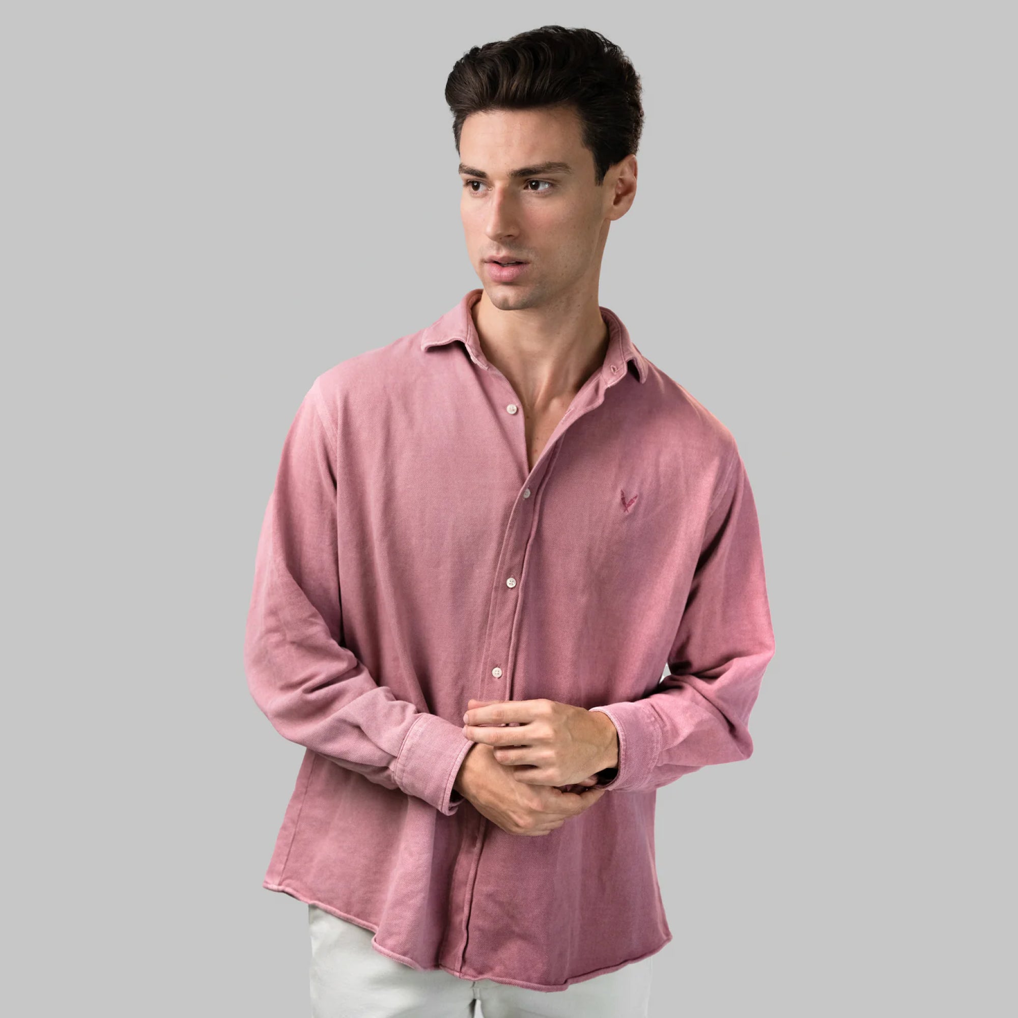 Camisa piqué rosa